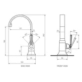Parisi Jazz Basin Mixer | Chrome
